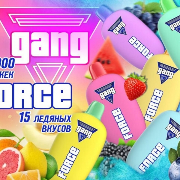 Купить Gang Force 10000 - Персик-Земляника-Мята