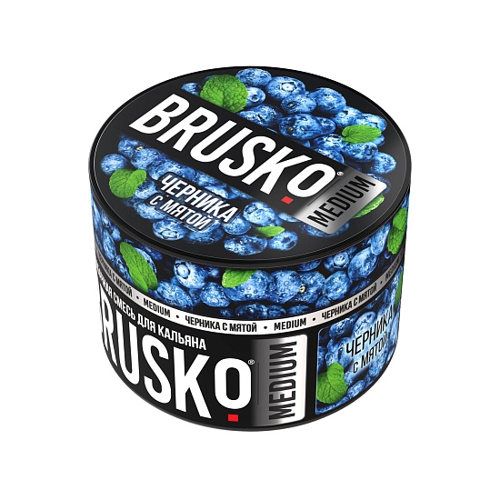 Купить Brusko Medium - Черника с мятой 50г