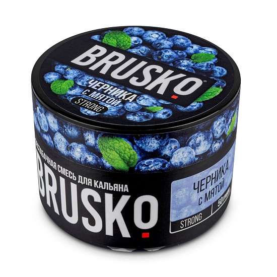 Купить Brusko Strong - Черника с мятой 50г